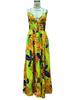 Spring Fashion Bohemian Strapless Maxi Dress with Four Way Stretch