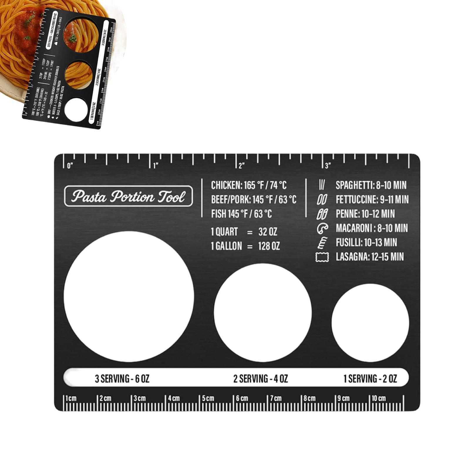Stainless Steel Spaghetti Measuring Tool Multi-functional Noodle Measure Ruler Control Amount For Noodles Pasta CN