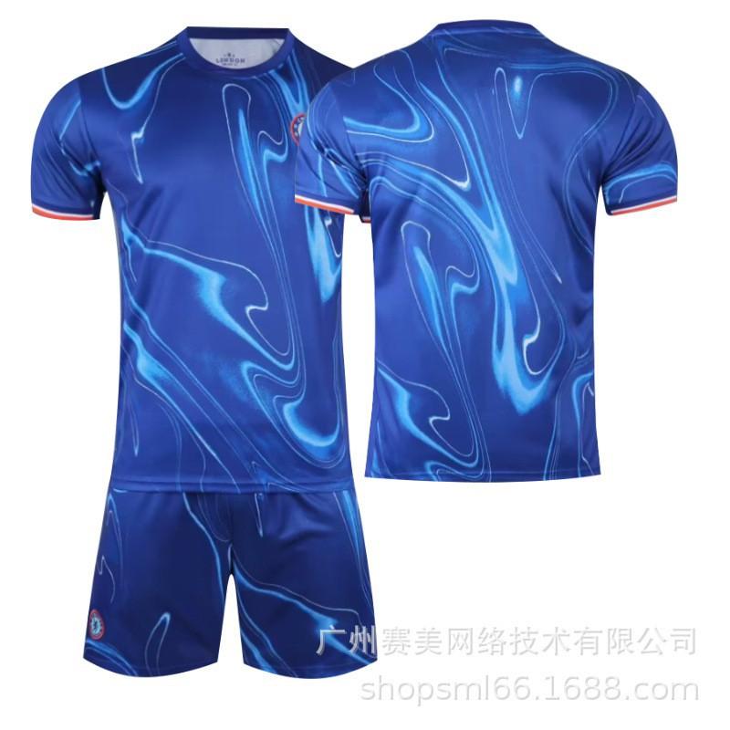 

2425 Chelsea Home Football Jersey No. 7 Sterling 8 Enzo 6 Silva 20 Palmer Men s Set 16#
