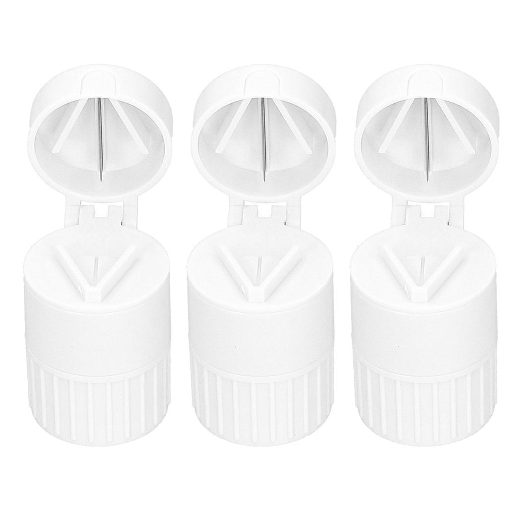 3pcs MultiFunctional Crusher Cutter Tablet Splitter Grinder Storage Box Accessory(Green )