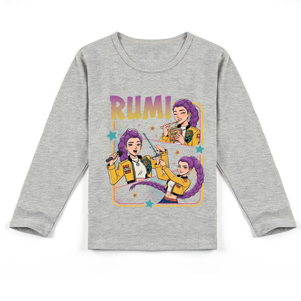 K-pop Witch Hunters, Long-sleeved T-shirts, Boys and Girls, Casual Prints Are Cute