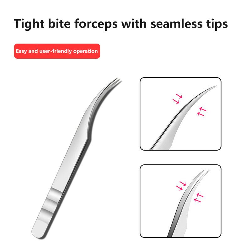 High Precision Eyelash Tweezers Beauty Eyelash Professional Grafting Eyelash High-Precision Flowering Tweezers