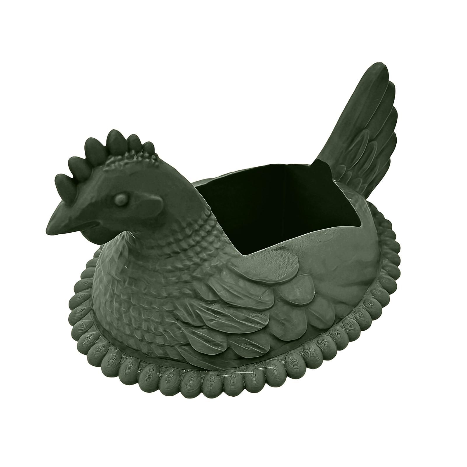 

Chicken-shaped Soap Dish - A Rustic Bathroom Accessory Suitable For Holding Soap, Also Usable In The Kitchen And Sink. One Size зелёный