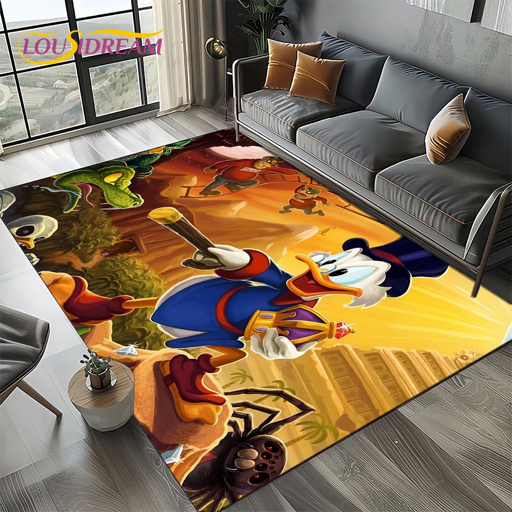 Mickey Minnie Mouse Donald Duck Cartoon Carpet Rug for Bedroom Living Room Home Sofa Decoration,kids Large Decor Floor Mat Gift