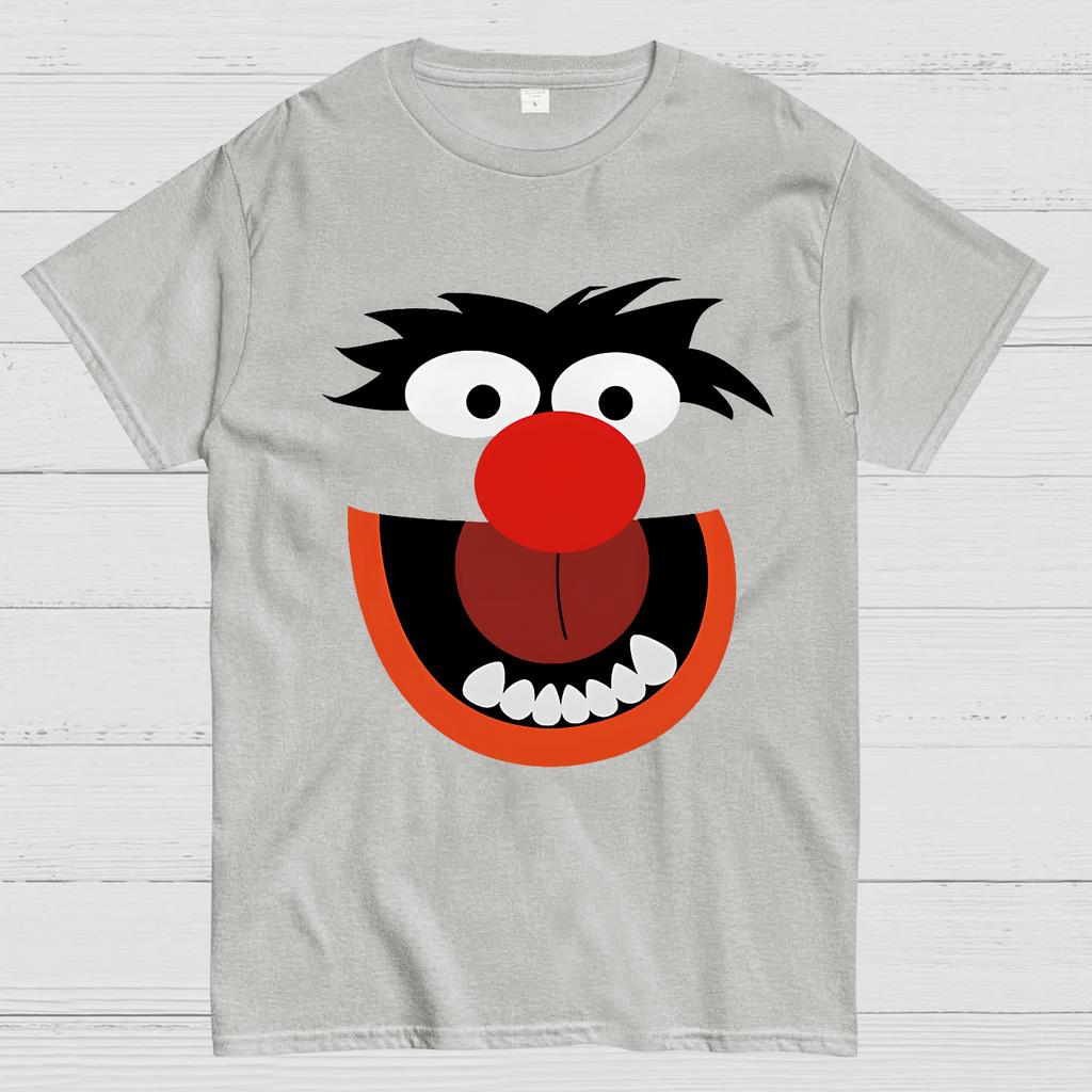 Retro Pop Culture Crazy Monster Face Cotton Summer Casual Cool Loose T-Shirt