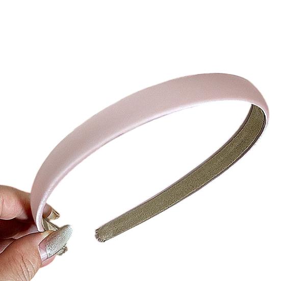 

Hair Hoop Pure Color Suede Lining Built-in Anti-Slip Design Headband Commuting Matte Texture Headband Hair Accessory рожевий