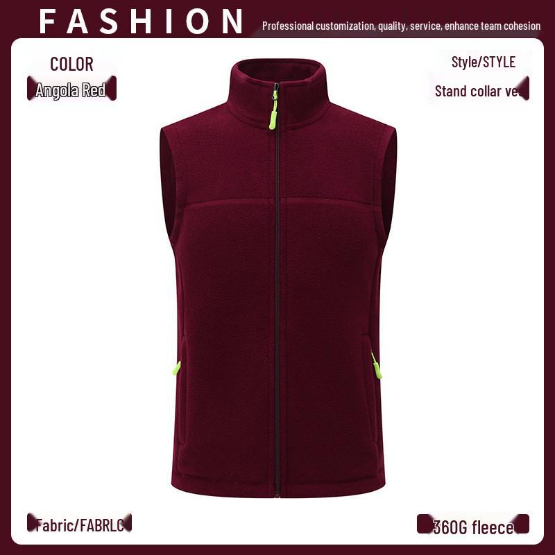 DJI Custom Logo Polar Fleece Vest - Winter Corporate Team Workwear Vest