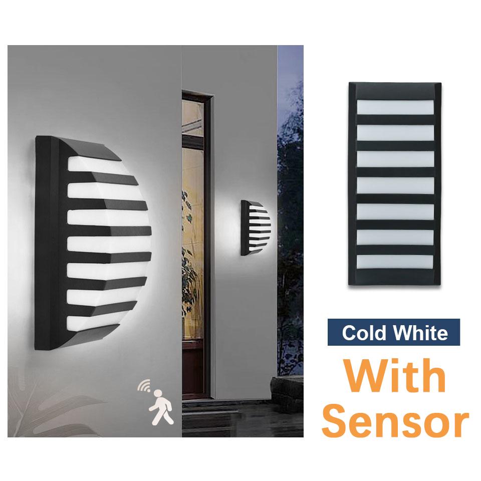 Wall Lamp Motion/NO Sensor Outdoor LED Wall Light Waterproof AC85-265V ABS 16/30W LED Lamps For Railing Fence Yard Patio Pathway
