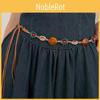 Style Handmade Beaded Waist Belt With Floral Embellishments For Summer Dresses