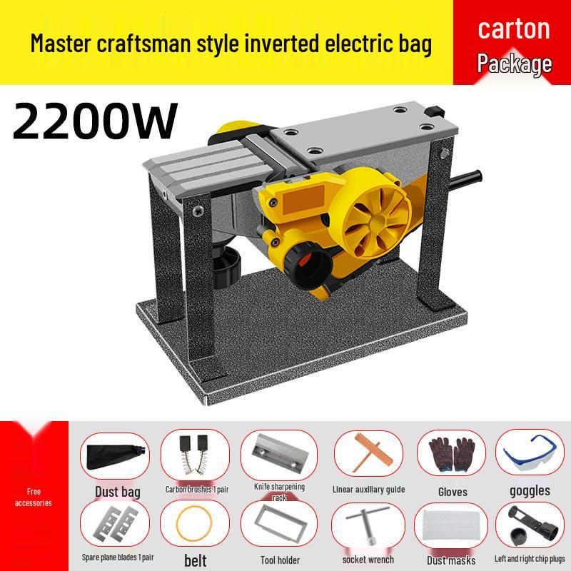 Compact Multi-Functional Electric Woodworking Planer & Thicknesser with Vegetable Cutting Board Feature