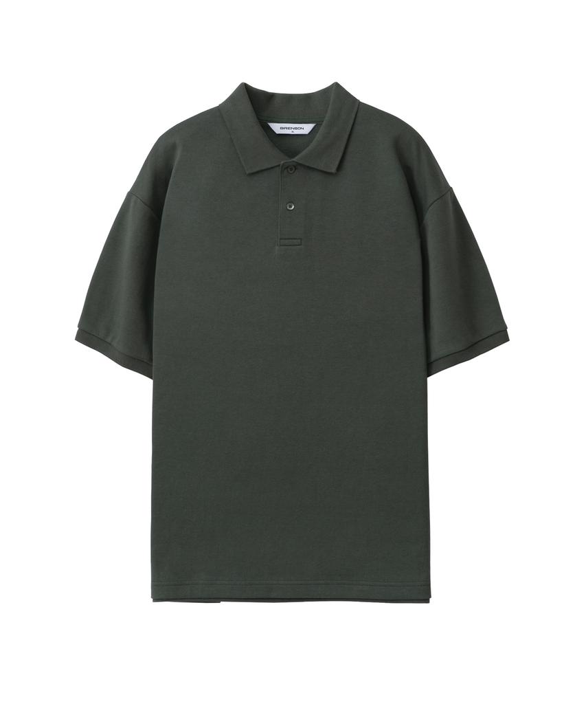 BRENSON Relaxed Double Cotton Collared Short Sleeve Tee ( 7 Colors )
