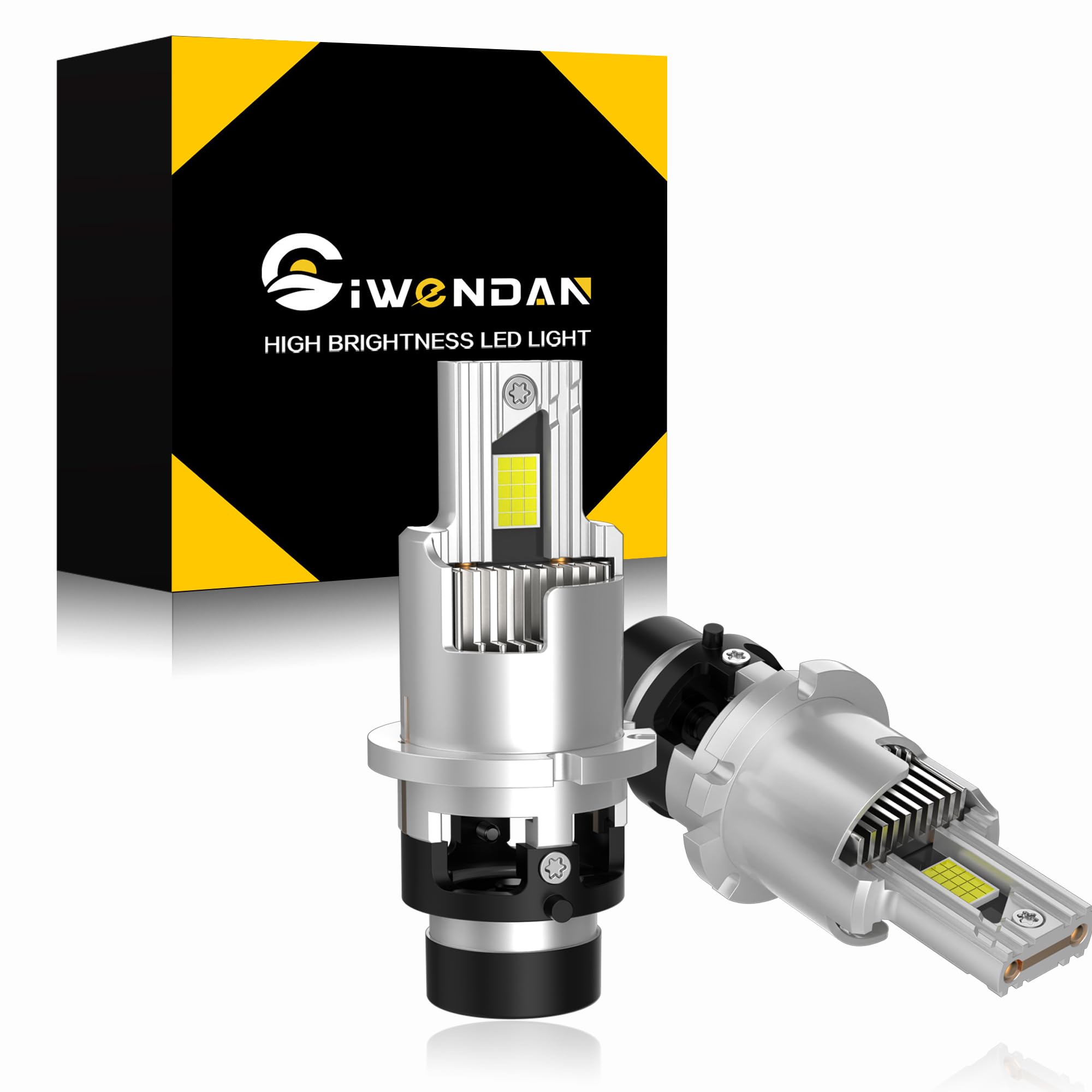 

Светодиодная фара CIWENDAN D2S, Беспроводная, Встроенный канселлер, Поддерживает , Белый 6500K, , Вентилятор в комплекте, D2S белый