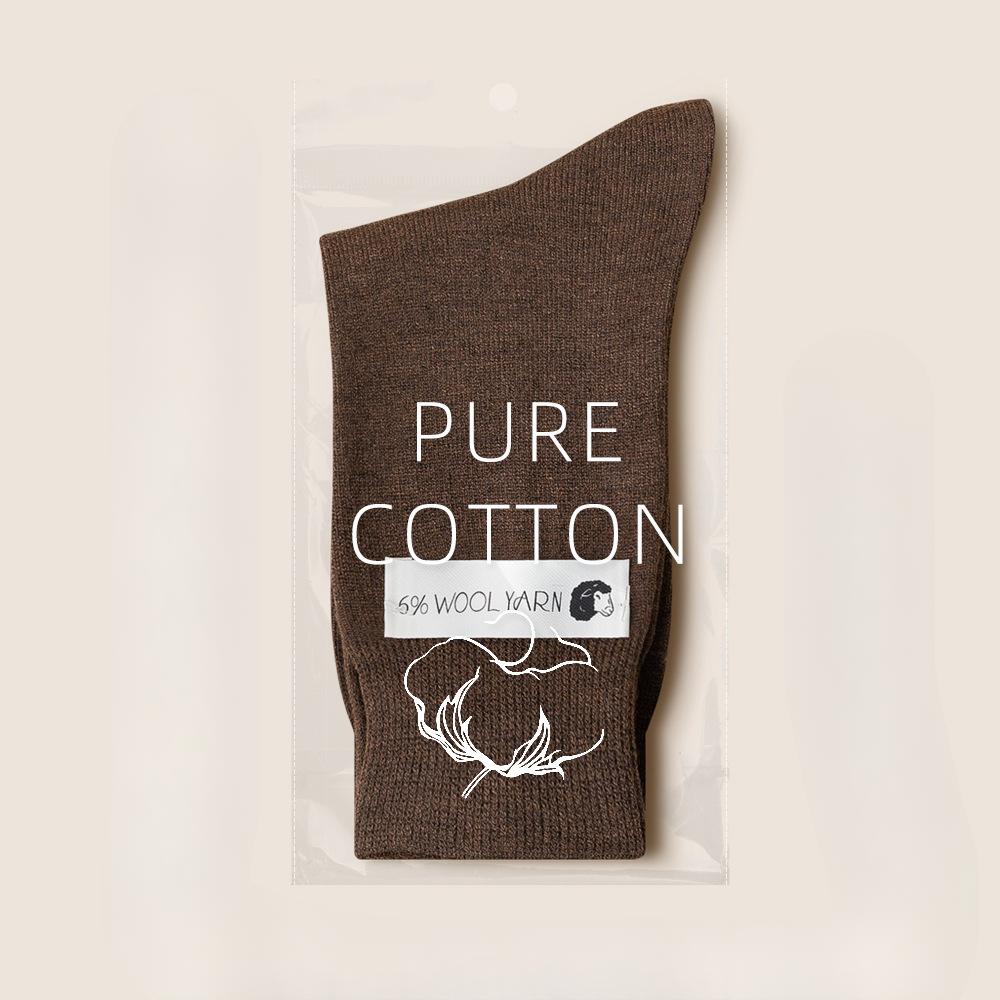 Ladies Fall and Winter Warm New Solid Color Wool Long Stack Socks