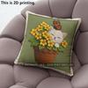 Cute Cat Flower Butterfly Throw Pillow Covers Pattern Cushion Cover Suitable For Sofa Bedroom Car Pillow Cover