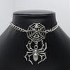 Grenzüberschreitende Gothic Spinnenhalskette: Dunkelstil Punk Halloween Schmuck