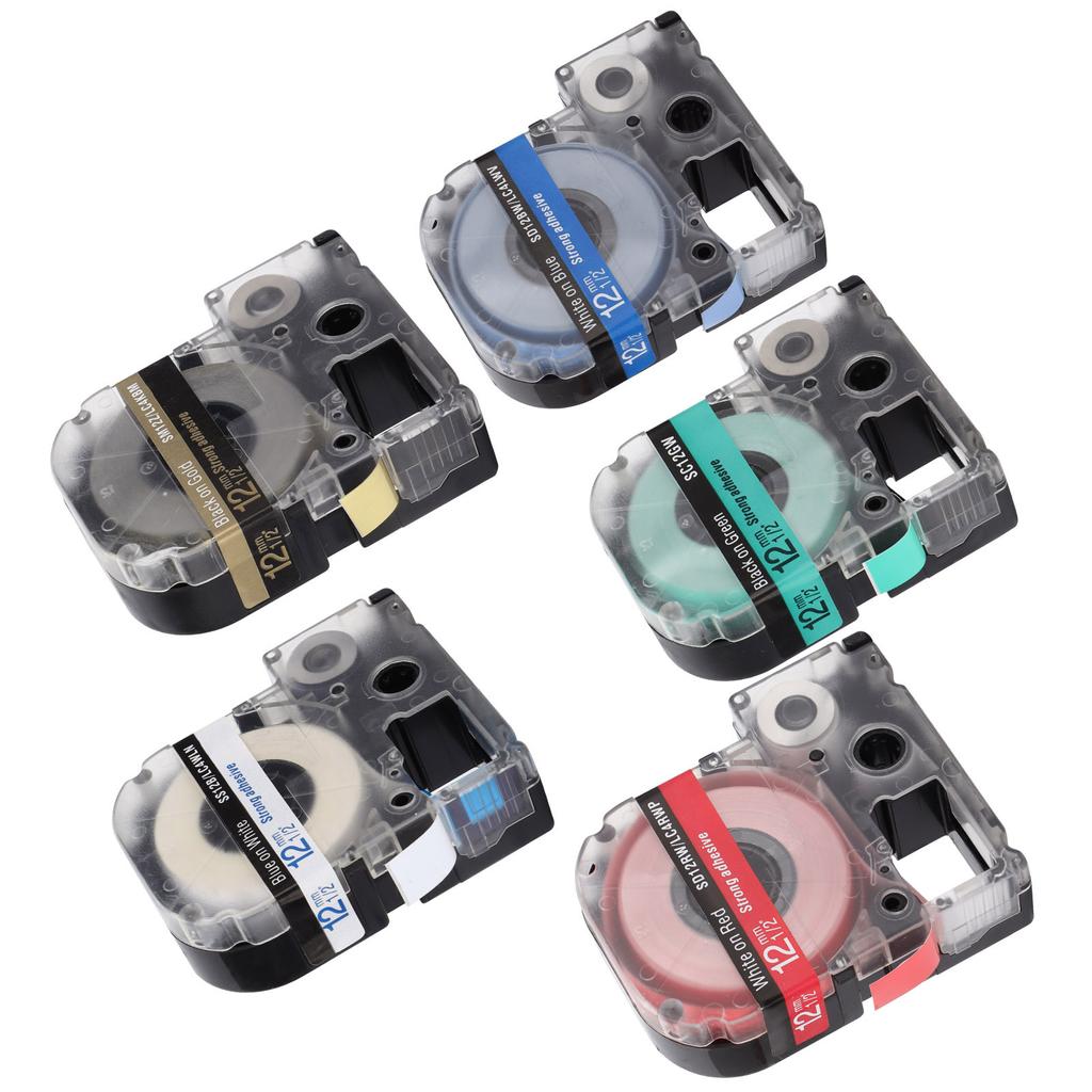 Label Tape 12mm OilProof AntiCorrosion WearResistant Transparent Label Maker Tape