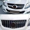 Für Mercedes GLK X204 2013-2015 Frontgrill Passend für GLK280 GLK300 GLK350 Kühlergrill mit Netz ABS Chrom-Zierleiste