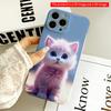 2DFlat Adorable Pink Kitten with Blue Eyes All Inclusive Film Hard iPhone Case, Compatible with iPhone 18 Pro Max 17 16 15 14 13 12 11