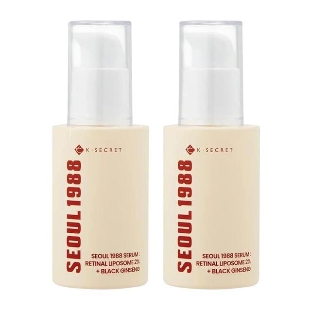 KSECRET - SEOUL 1988 Serum : Retinal Liposome 2% + Black Ginseng Bundle Set 2 pcs