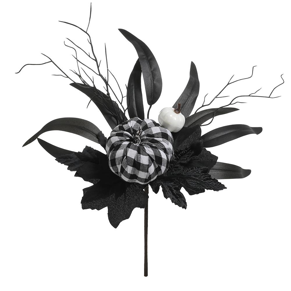 1 Stück Kürbiszweige Kürbis Ahornblatt Deko Zuhause DIY Basteln Ernte Herbstdekoration Künstliches Ahornblatt Halloween Deko