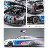 1/32 BMW M4 Supercar Alloy Car Model with Pull Back Sound Light Children Gift Collection Diecast Toy Model A469