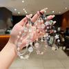 Crystal Starfish Double-layer Mobile Phone Chain Crystal Pearl Beaded Short Mobile Phone Lanyard Women's Bag Pendant