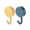 10 Pieces Small Wall Hooks Self-Adhesive Hanging Hook Solid Color Free-Punching Clothes Hanger Home Bag Storage Accessories