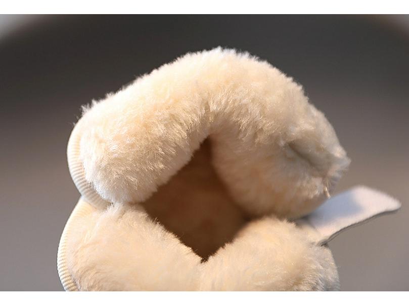 Dětské sněhule se světýlky (Věk 1–6 let) - Chlapecké a dívčí sametové zateplené vycházkové boty