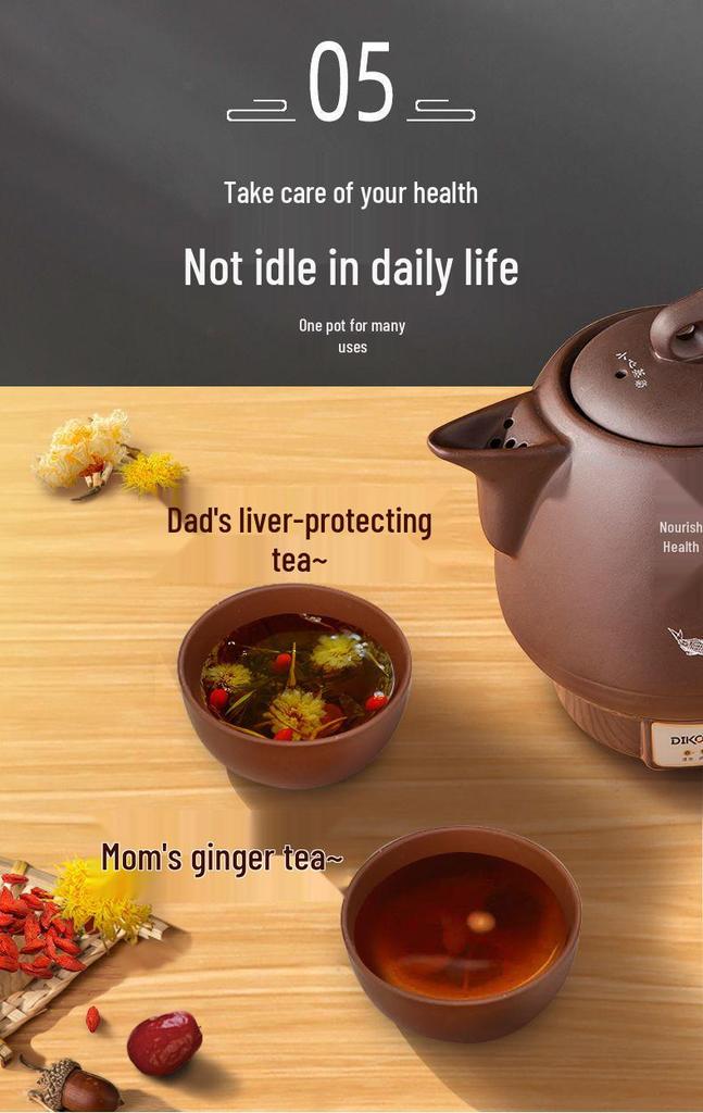 Automatic Purple Clay Herbal Medicine Stew Pot with Constant Temperature Control