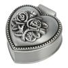 Zinc Alloy Heart Shape Jewelry Box Antique Heart Shape Rose Trinket Box Vintage Trinket Organizer