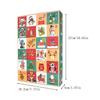 M-Modern-Count Down Calendars 5 Pieces Festive Empty Box 24 Days Countdown Set Activities Gathering Festival Holiday Party Famil