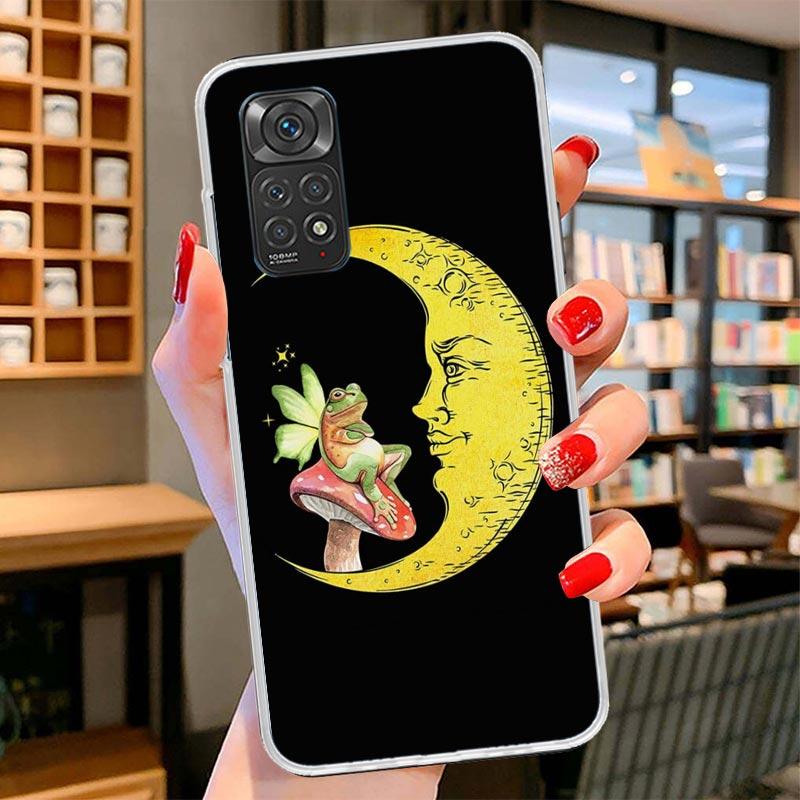 Cottagecore Frog Mushroom Kawaii Cover Phone Case For Xiaomi Redmi Note 15 14 13 12 11 10 Pro Plus 14S 12S 11S 11T 11E 10S Soft