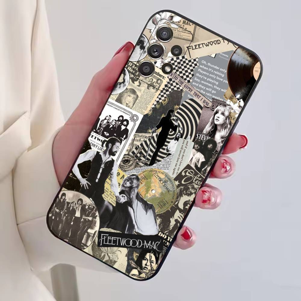 Band F-Fleetwood Mac Phone Case For Samsung S25,S24,S21,S22,S23,S30,Ultra,S20,Plus,Fe,Lite,Note,10,Black Cover