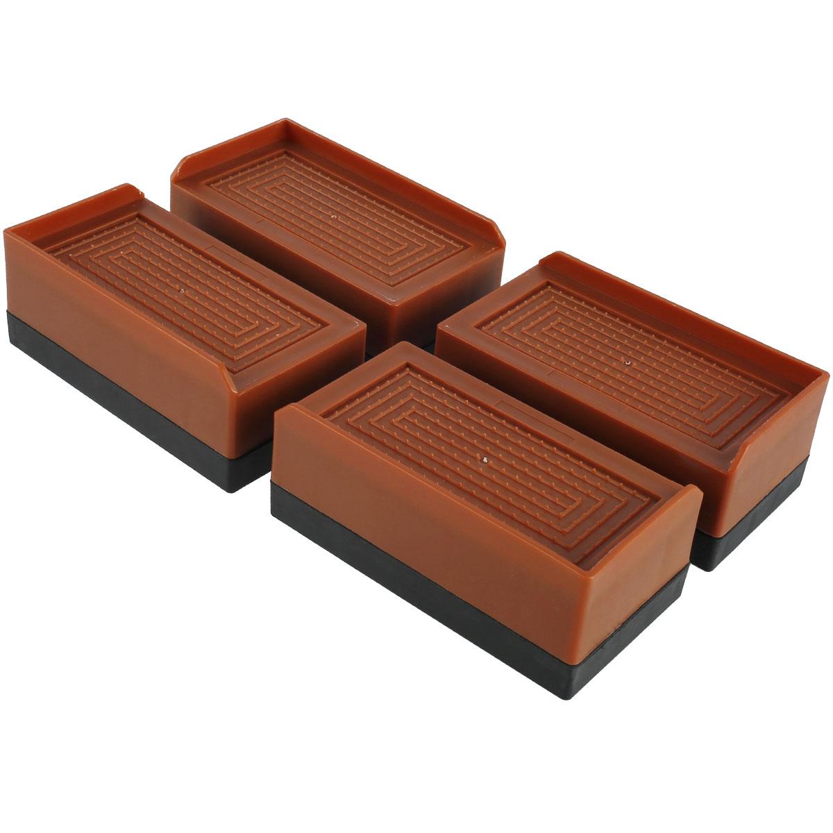 

4 шт. в упаковке, подъемные механизмы для кроватей, регулируемые подъемные механизмы для столов, удлинители ножек с противоскользящей накладкой, выдерживают нагрузку до 1102 фунтов