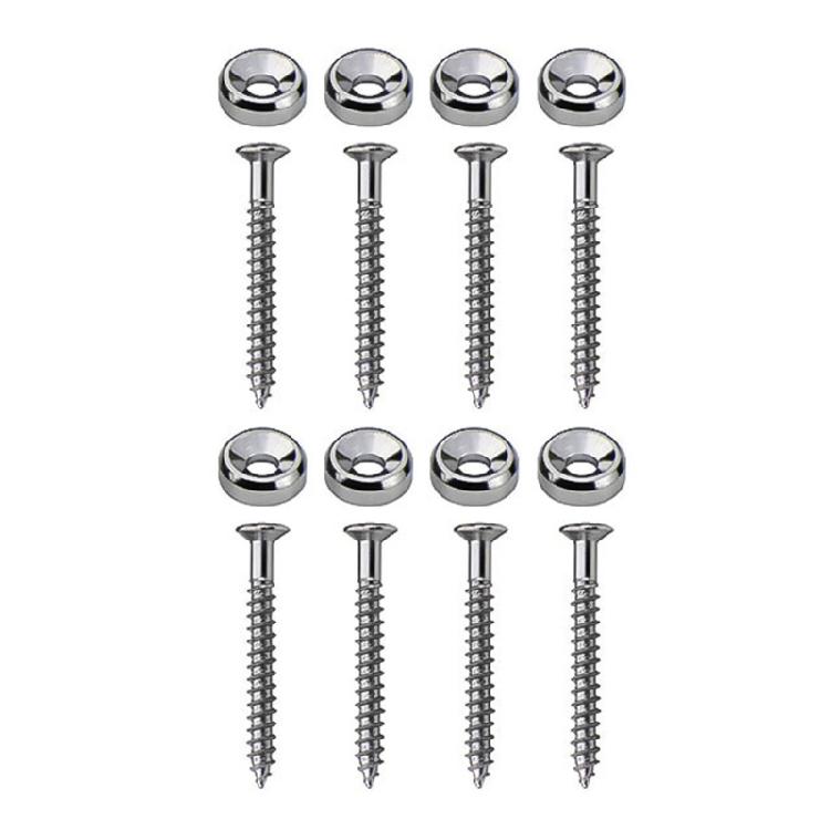 

Body Connecting Buckle Guitar Bass Neck Ferrule and Bolts Guitar Neck Joint Bushing Guitar Neck Joint Ferrule with Screw срібний