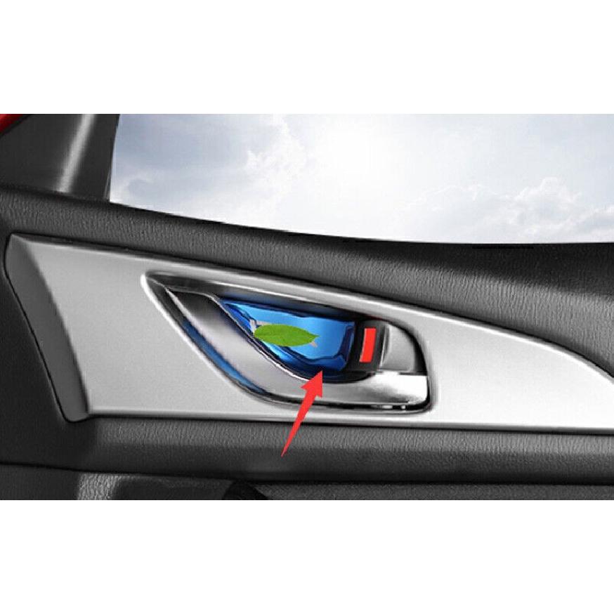 For Mazda 3 Axela 2014-2018 Blue Titanium Inner Door Bowl Cup Cover Trim 4PCS