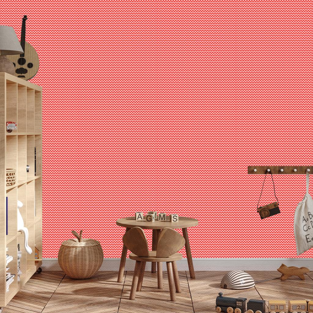 Zigzag Coral Wallpaper, Coral Background for Living Room and Bedroom 50x1000