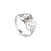Cazador Vintage Flower Filigree Ring Women Gold Color Stainless Steel Finger Rings Jewelry Anniversary Birthday Mother Gift