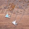 Minimalist Simple Faith Stainless Steel Turquoise Mustard Seed Pendant Necklace