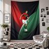 Tapisserie murale Cristiano Ronaldo Décoration d'intérieur Tissu à suspendre au mur pour chambre à coucher Salon Arrière-plan