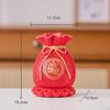 Bag Shaped Flower Vase Decorative Sculpture for Living Room Centerpiece