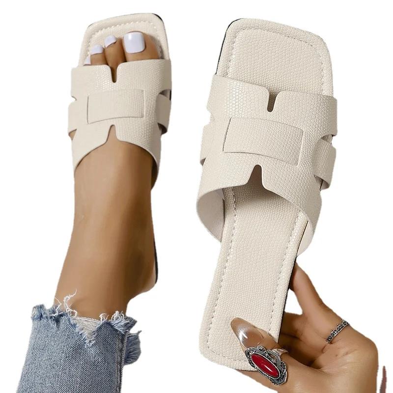 Summer Women Slippers Fashion Beach Flats Shoes Casual Sandals Dress Walking Flip Flops Open Toe Slides Mujer Zapatos
