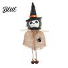 Festive Halloween Ornament Hanging Decoration Spooky Pumpkin/Ghost/Witch/Black Cat Doll with Scary Witch Burlap Skirt for Haunted House