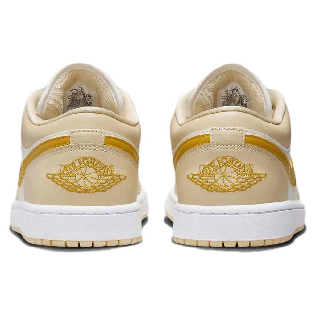 Air Jordan 1 Low Sail Yellow Ochre Women Sneakers Cream Pale-Vanilla White DC0774-170