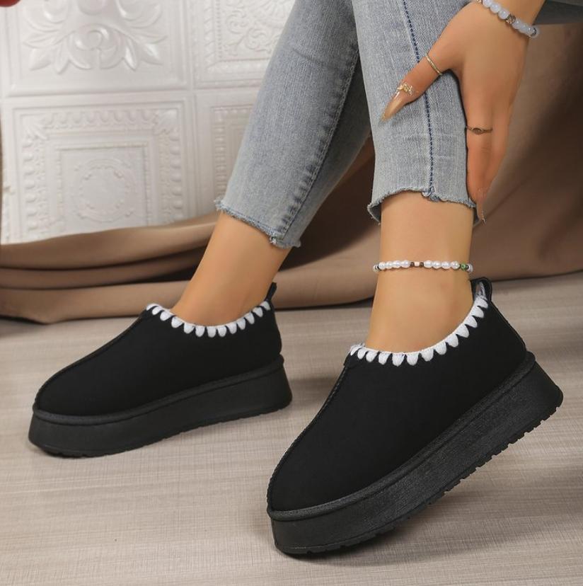 2025 Winter Suede Boots for Women Brand Women Snow Boots Outdoor Short Plush Woman Ankle Boots Botas Mujer Botines Para Mujeres
