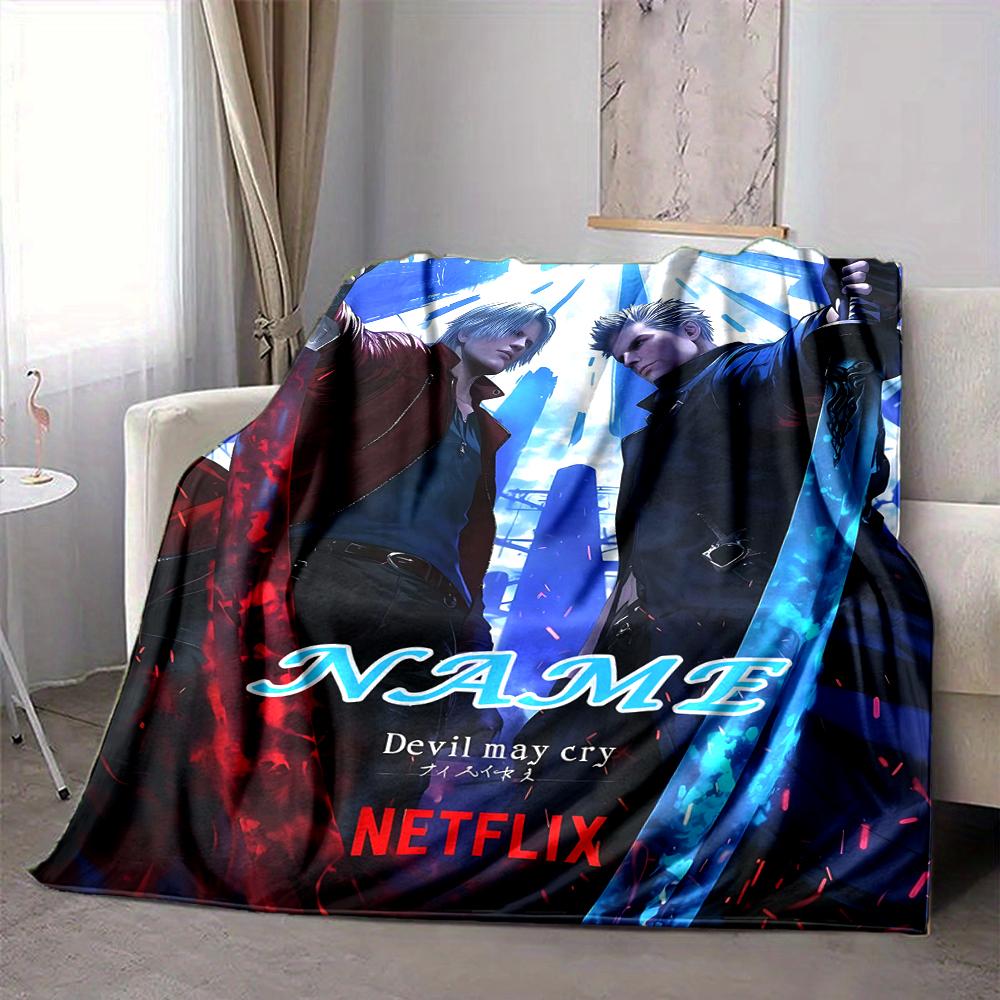 Custom 1pc Devil May Cry: Netflix Series Blanket, Soft And Comfortable Blanket, Casual Warm, Camping Travel Blanket, Birthday Gift Q91230