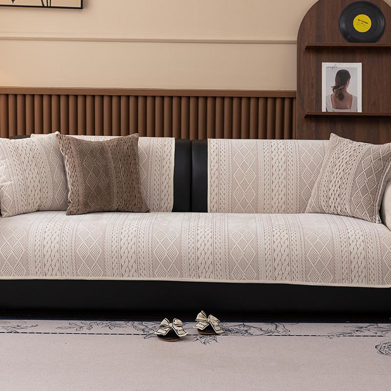 Modern Light Luxury Sofa Cushion, Four-Season Universal Sofa Cushion  New Model, A Whole Combination Sofa Cover Towel