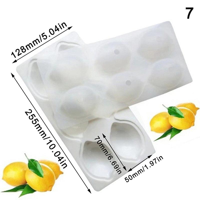 1 Stuks Ananas Peer Perzik Fruit Serie Taart Siliconen Vorm Mango Sinaasappel Bakken Mousse Vorm Aardbei Franse Dessert Mousse Vorm