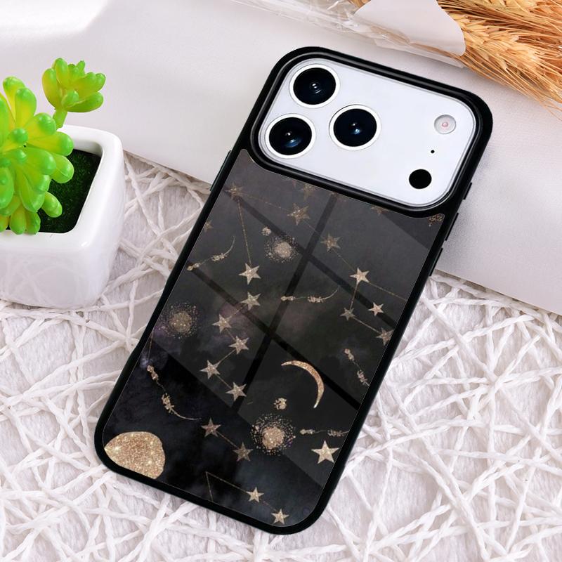 Astronaut Stars Constellation Phone Case for iPhone 17 Air 16 15 11 12 14 13 Pro Max Shockproof Cover