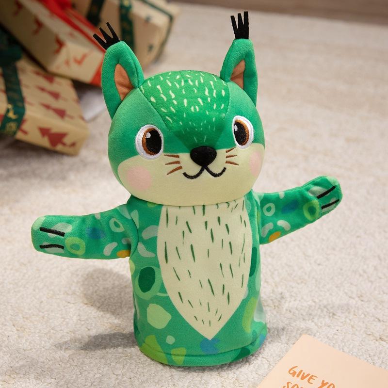 Cute and cute little squirrel hand doll plush toy doll hamster doll kindergarten storytelling parent-child doll